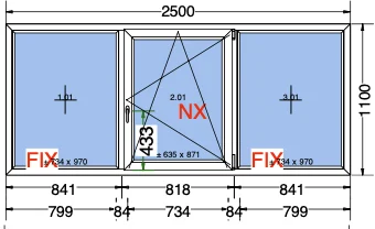 Moderne kunststof kozijnen in witte kleur gemonteerd in een woonhuis met glazen deuren en ramen