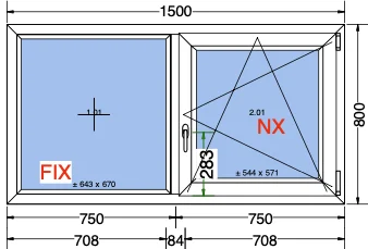 Voorzijde van een modern huis met kunststof ramen en een aluminium schuifpui in daglicht